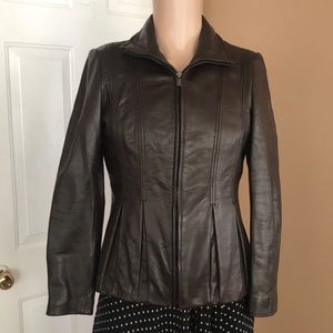 Jones New York leather jacket